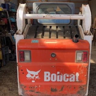 rear view of a bobcat loader