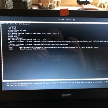 GNU Grub screen shot